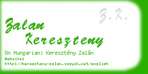 zalan kereszteny business card
